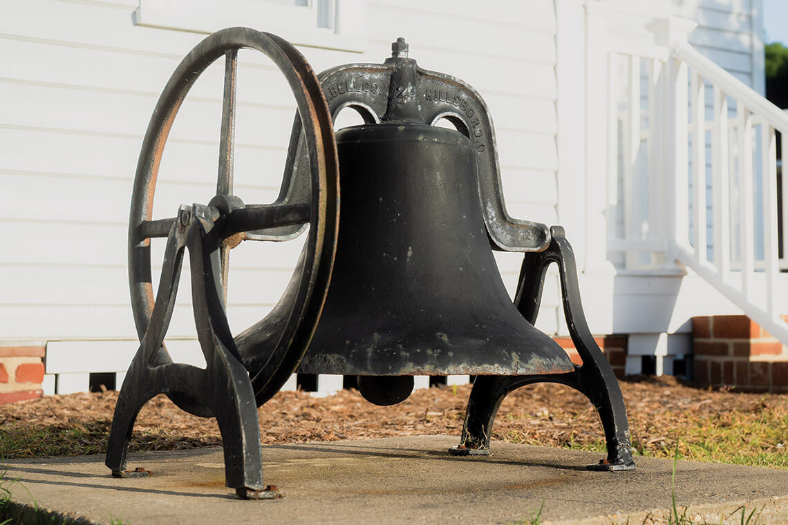 The old schoolhouse bell
