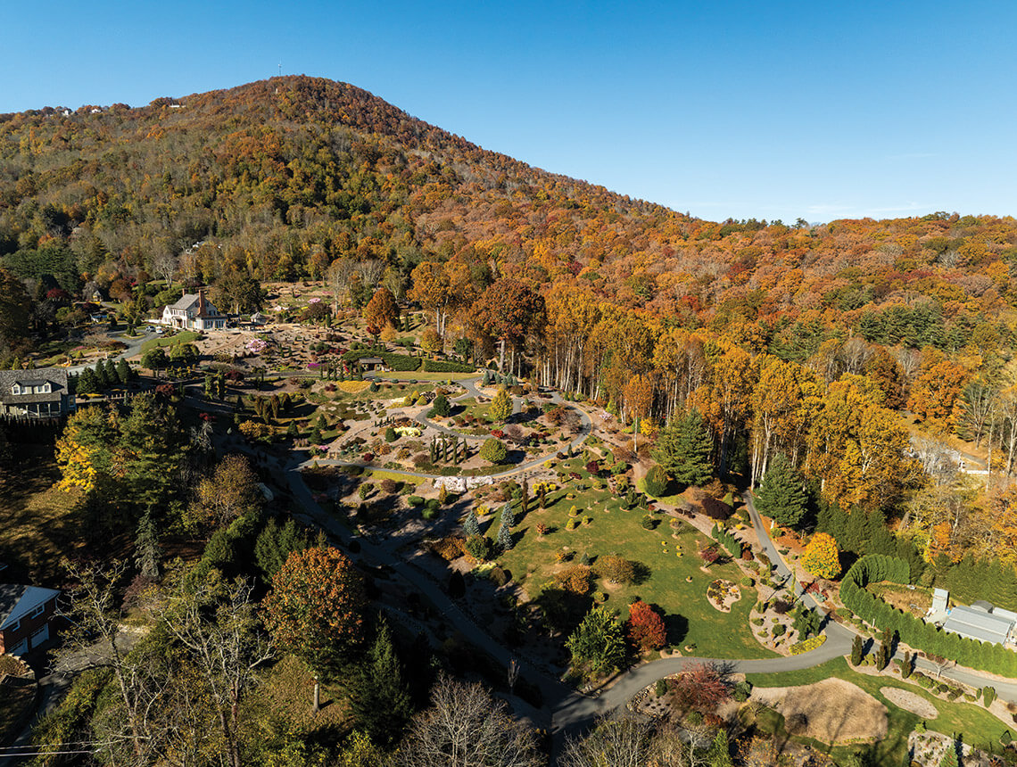 The Stanleys' property at the base of Howard's Knob