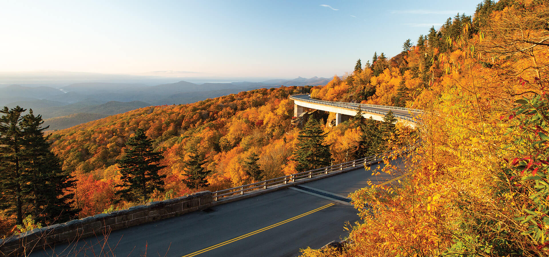 Linn Cove Viaduct along the Blue Ridge Parkway
