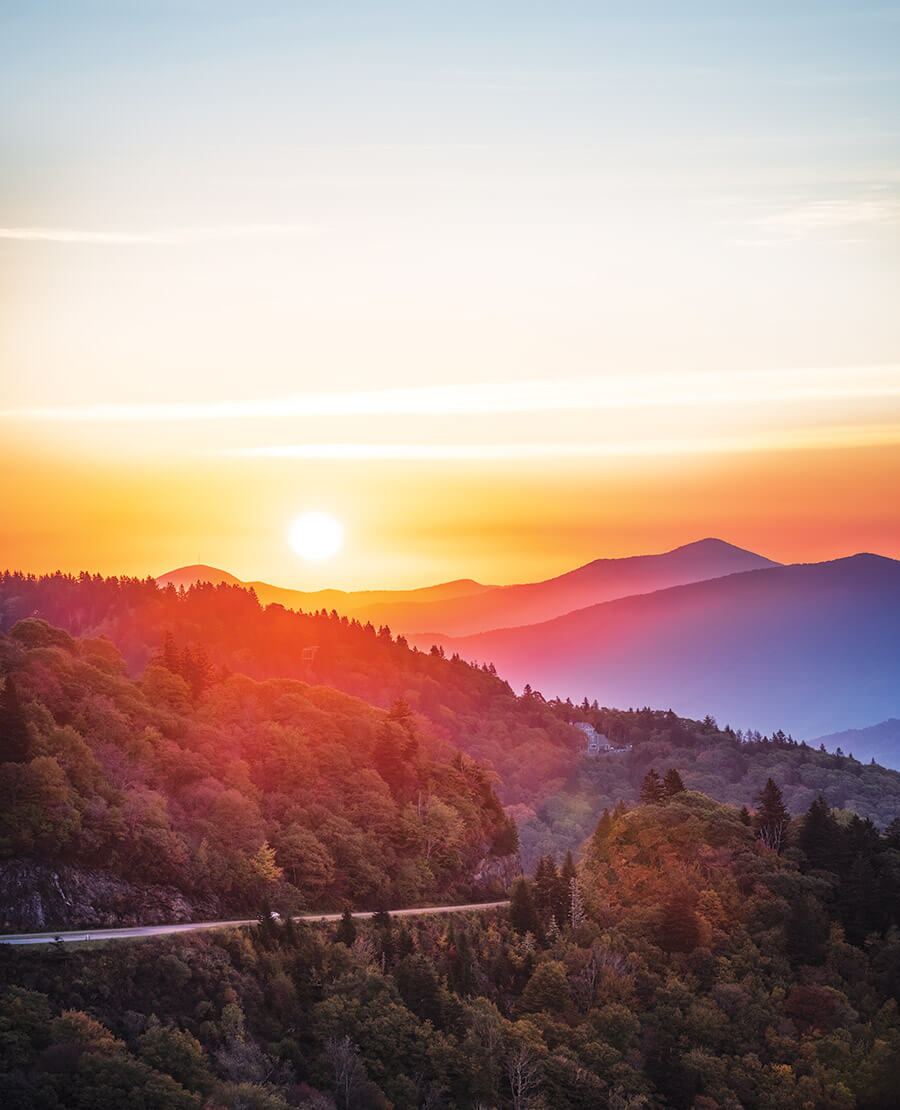 Waterrock Knob and the Blue Ridge Parkway