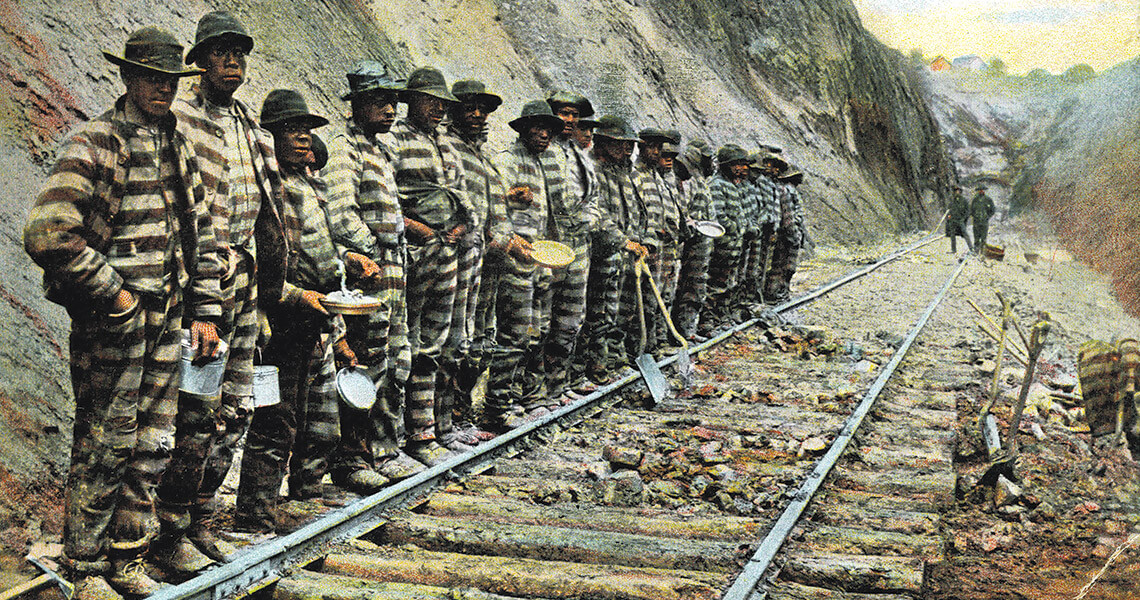 Railroad Workers laying the track for the Swannanoa Tunnel