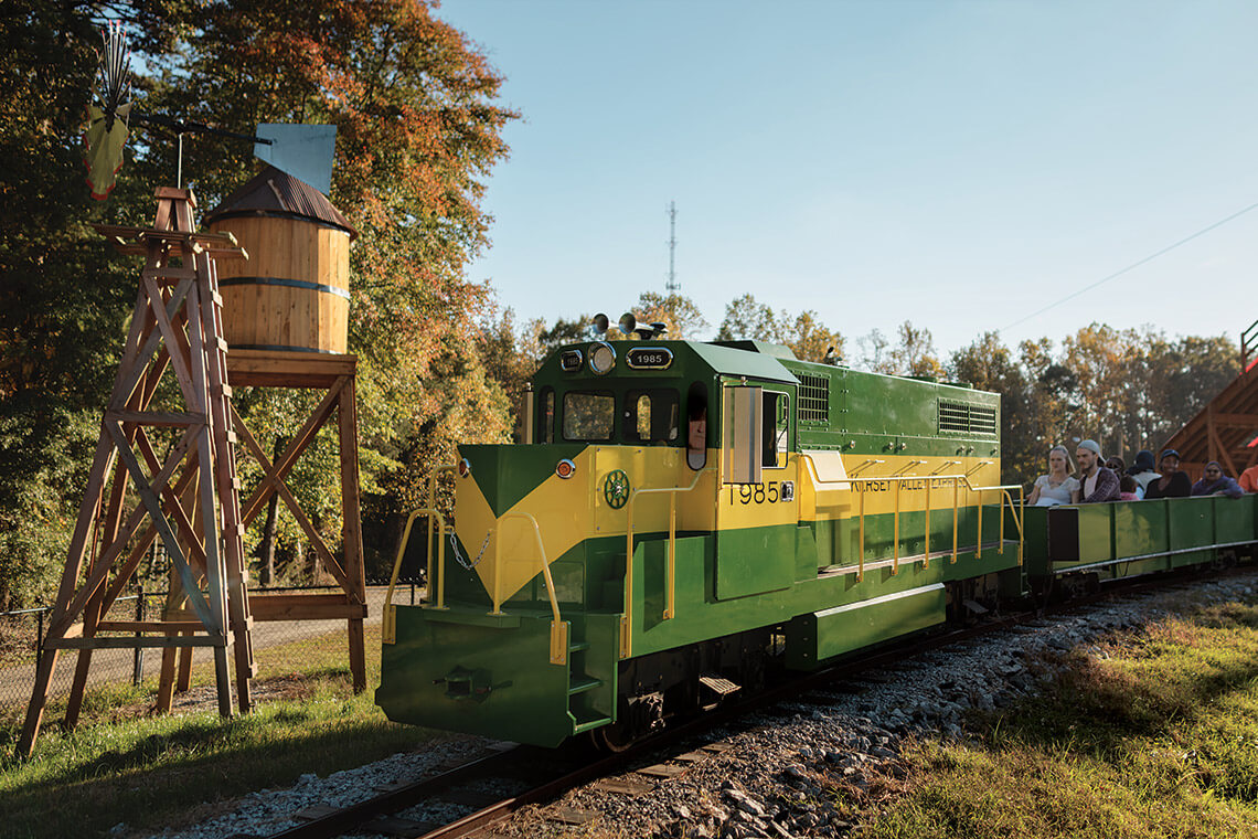 The Kersey Valley Express train ride