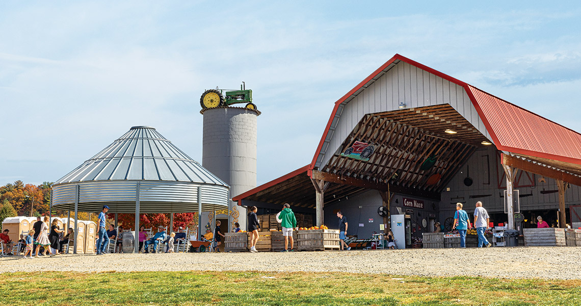 People visit the farm at Grandad's Apples 'n Such, part of apple alley in Henderson County
