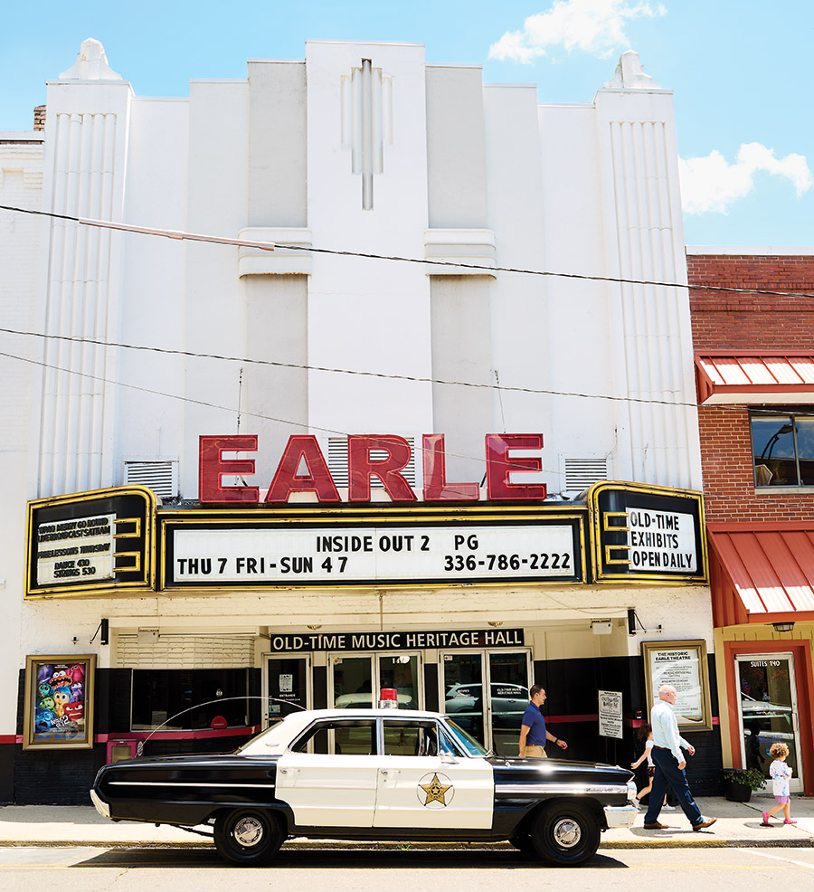Historic Earle Theatre in Surry County