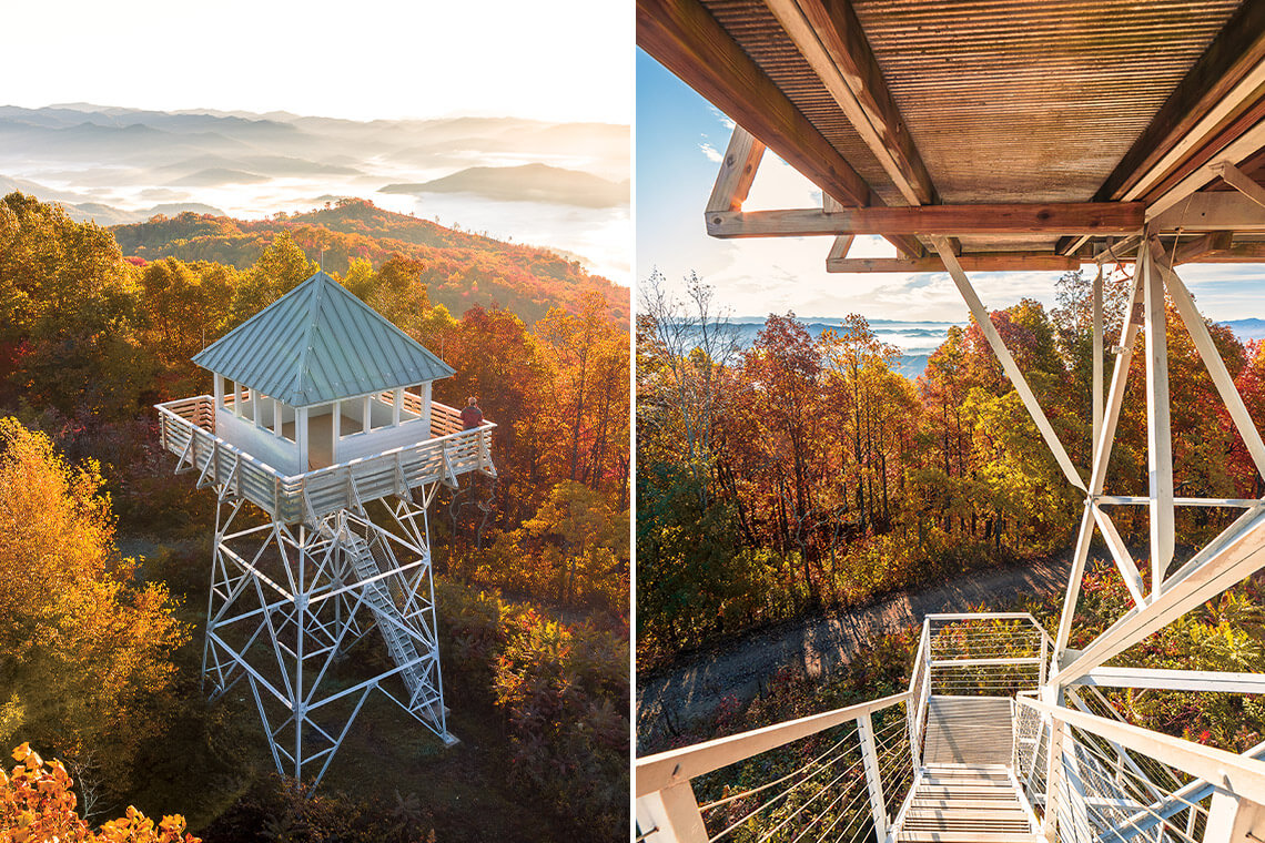 Rich Mountain Fire Tower offers incredible mountain views