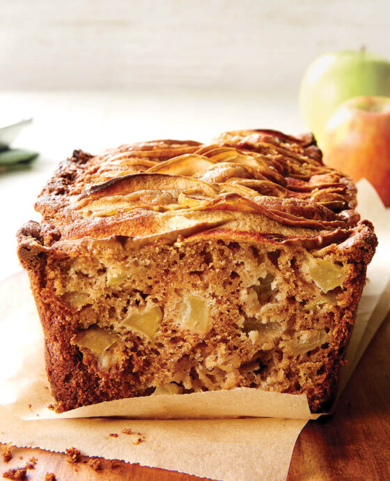 Loaf of apple bread