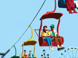 illustration of fairgoers