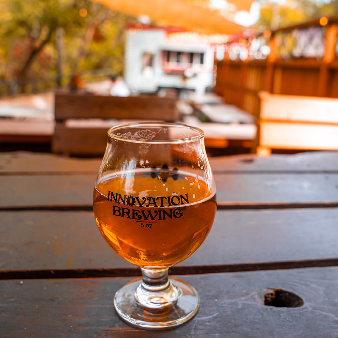 Pint of beer at Innovation Brewing in Jackson County