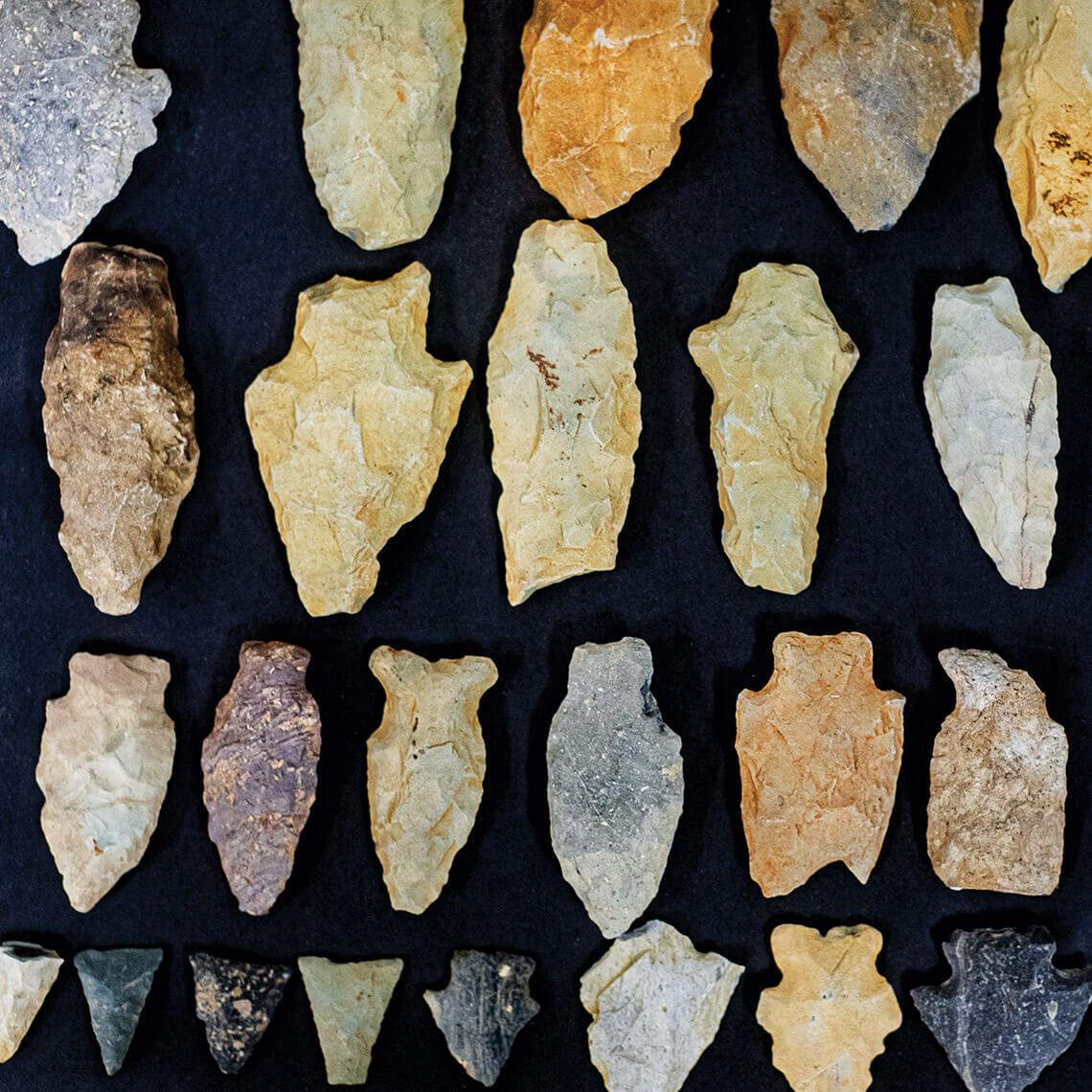 Some of the arrowheads found in Butner — on display at the Camp Butner Museum — date as far back as 4000 BC.