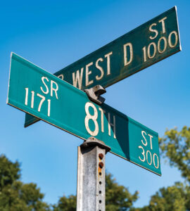 West D and 8th streets in Butner