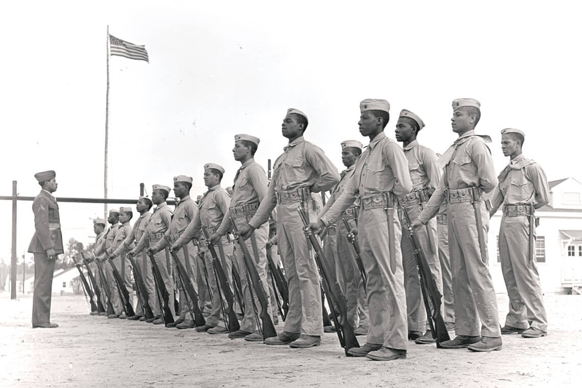 Black recruits at Montford Point in Onslow County, NC
