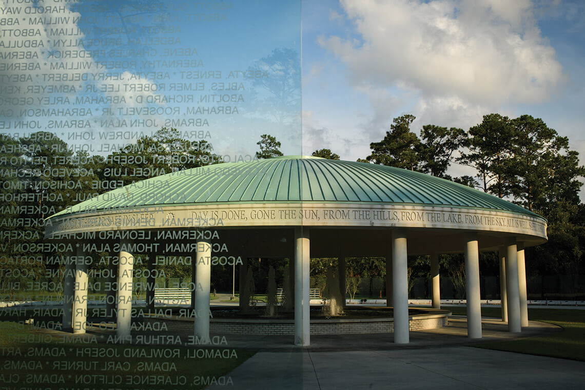 The Vietnam Veterans Memorial in Jacksonville