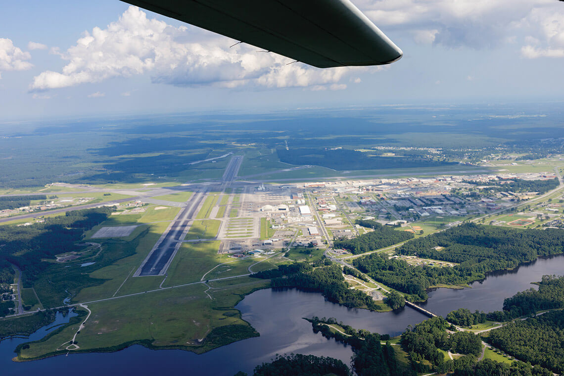 Marine Corps Air Station Cherry Point, one of the North Carolina Military Bases