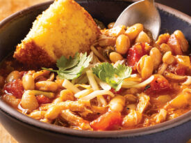 Bowl of Nico's Grilled Chicken Chili