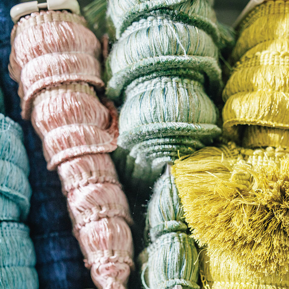 Tassles at The Cloth Barn in Goldsboro