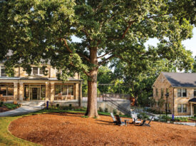 The stone cottages at Dorothea Dix Park
