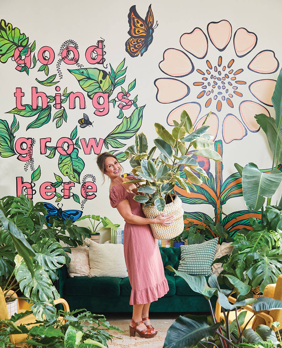 Molly Hoffmann inside Roots Plant Company