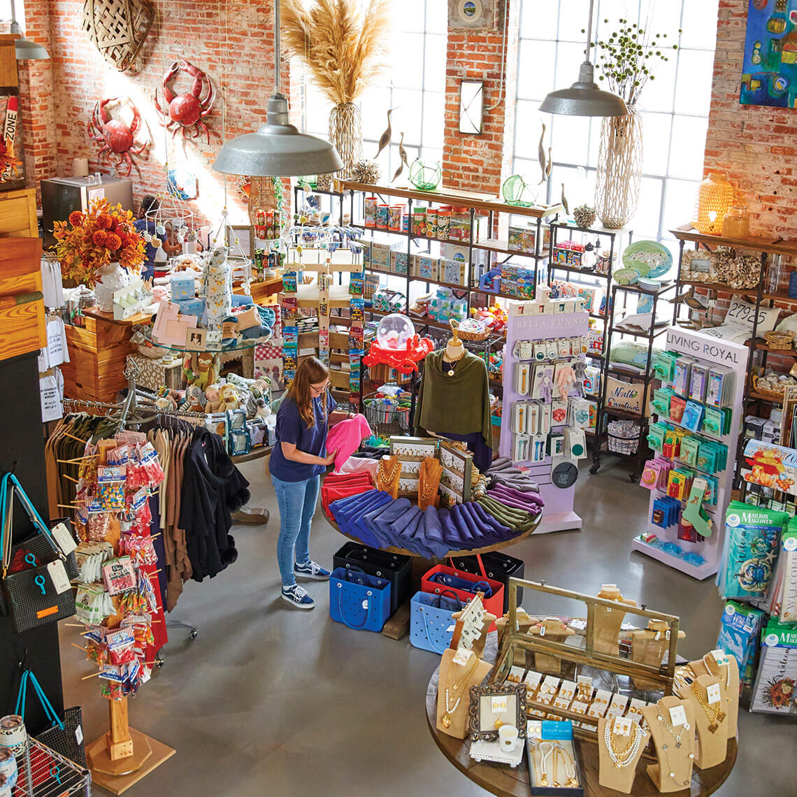 Interior of Inner Banks Mercantile in Columbia, NC