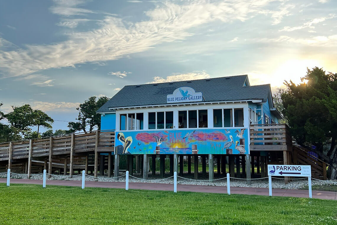 The Blue Pelican Gallery exterior