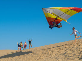 Hang gliding at Jockey's Ridge on the Outer Banks