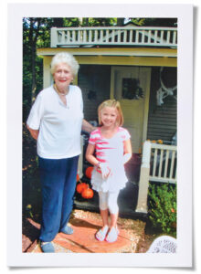 Mary Wilson Adams with her grand-daughter Emmy