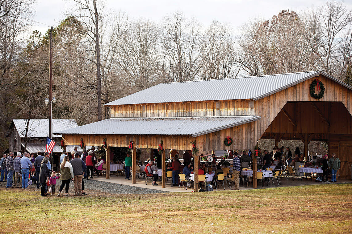 The Mullinix family gathers for a December feast in Alamance County