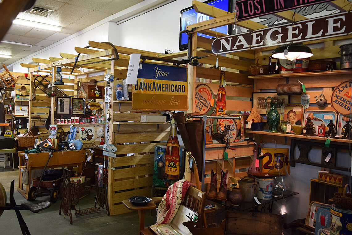 Antiques inside Blue Horseshoe Antiques & Collectibles