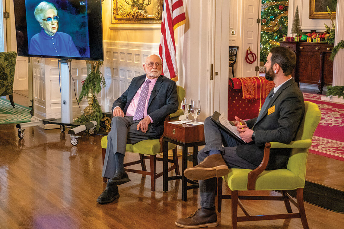 Robert Horowitz and Chris Patti in the Executive Mansion