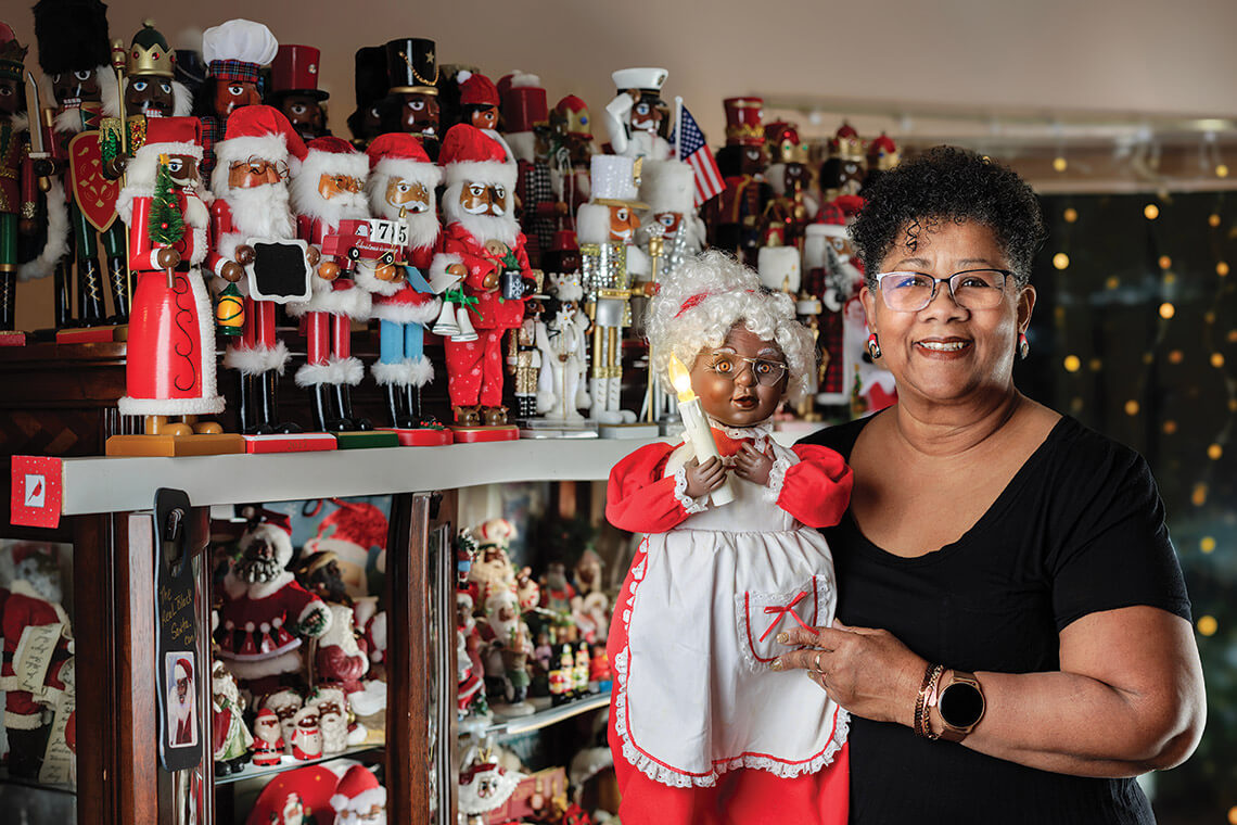 Margo Scurry with Black Christmas characters