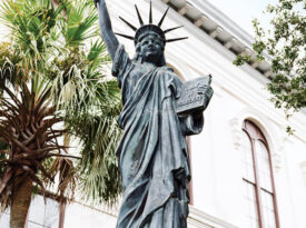 Statue of Liberty near Wilmington's City Hall
