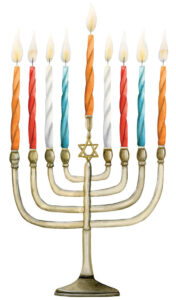 Hanukkah candles