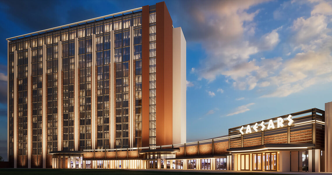 Exterior of Caesars Virginia