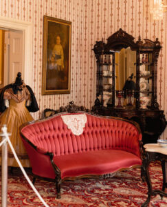 19th century furniture inside the museum of Fine Arts and History