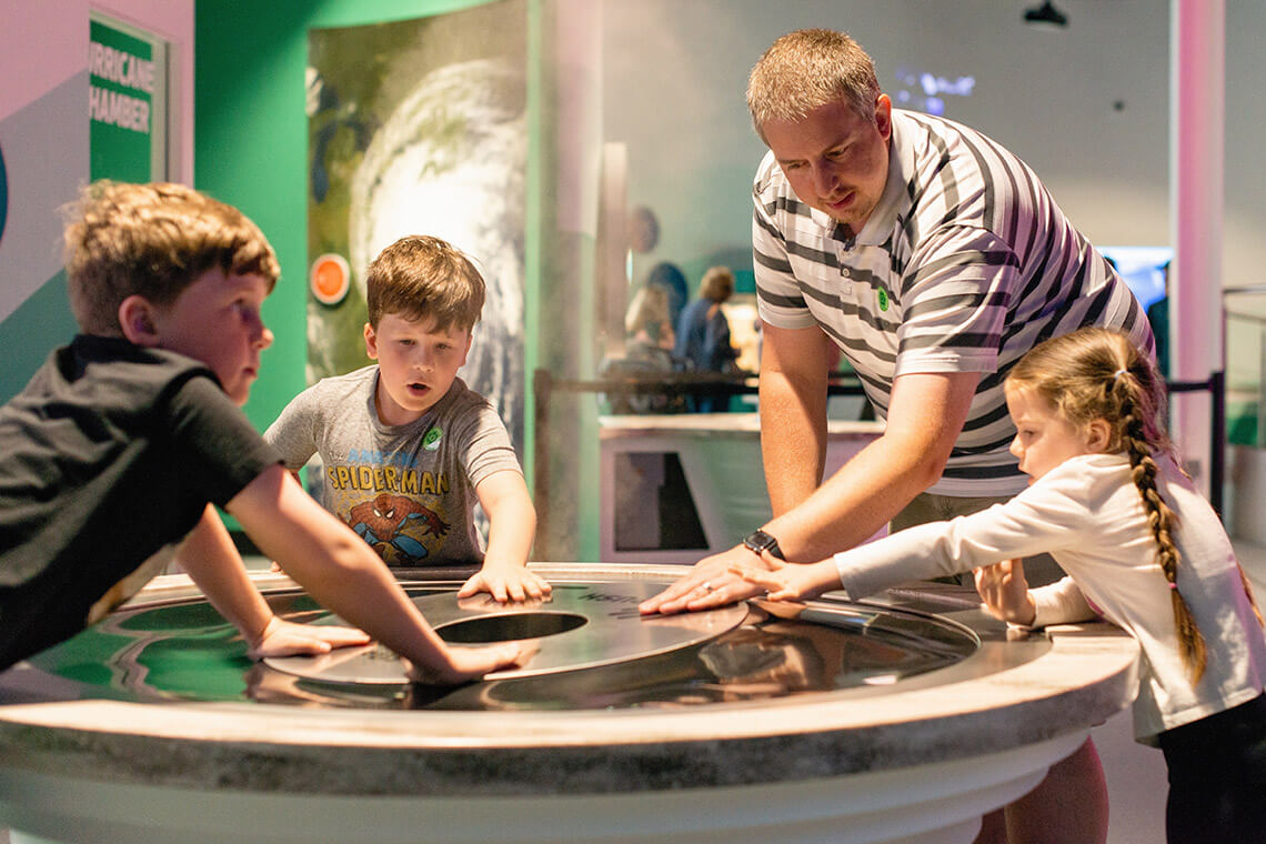 Discover the reactions behind energy and movement at the Go! Exhibit at the Danville Science Center.