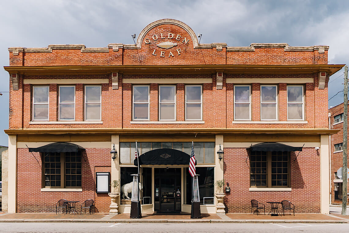 Exterior of Golden Leaf Bistro