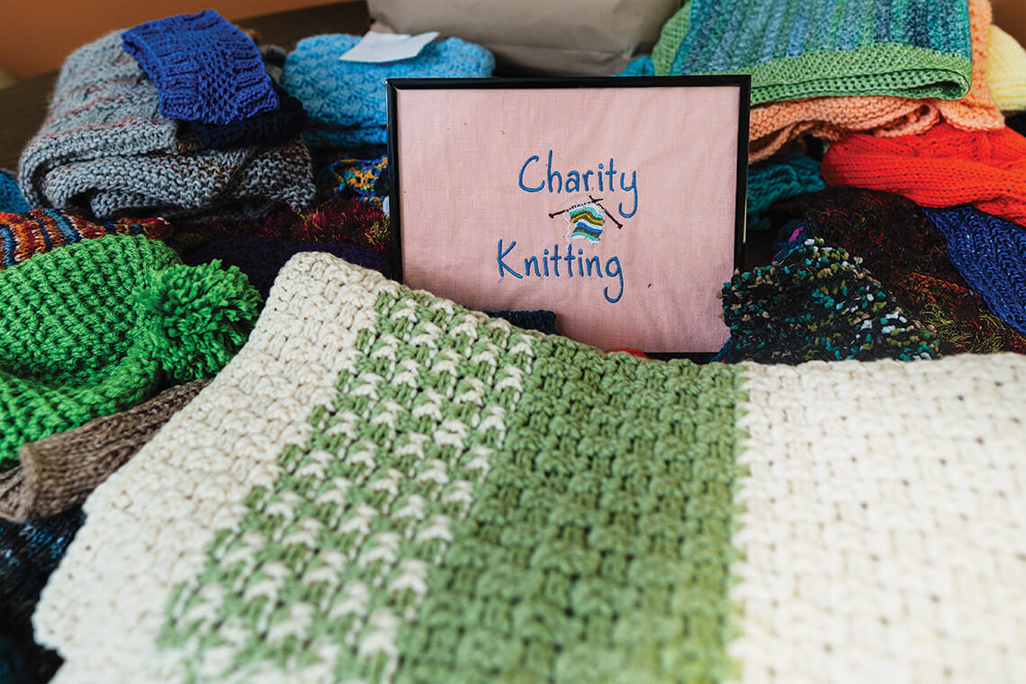 Charity projects made by the Cape Fear Knitters