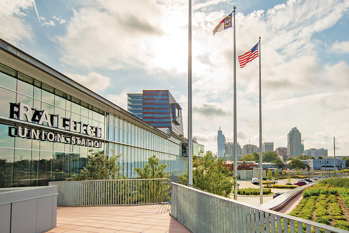 Exterior of Raleigh Union Station