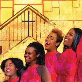 An illustration of the singers of Faith and Harmony