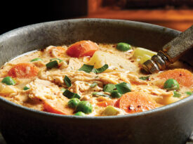 Bowl of chicken stew