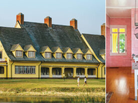 Corolla's Whalehead Club and inside the vintage kitchen.