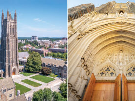 Exterior and interior of Duke Chapel