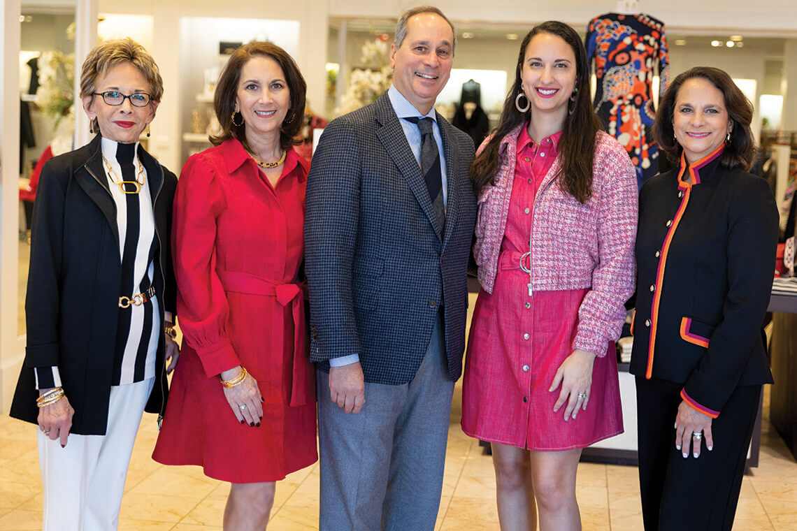 Mary-Kannon Jefferson Gosnell, Mary Kathryn Phillips (far left), Joe Ann Knuckley Wright, George Knuckley, and Boo Knuckley Jefferson.