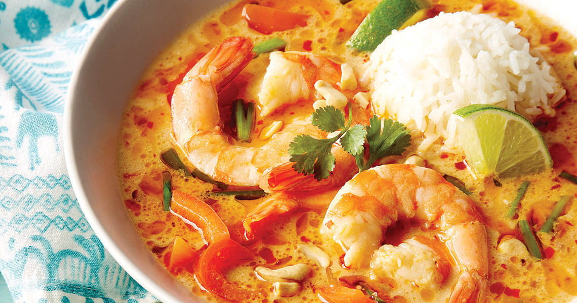 Shrimp red curry