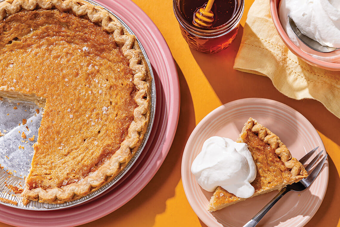 Salted honey chess pie