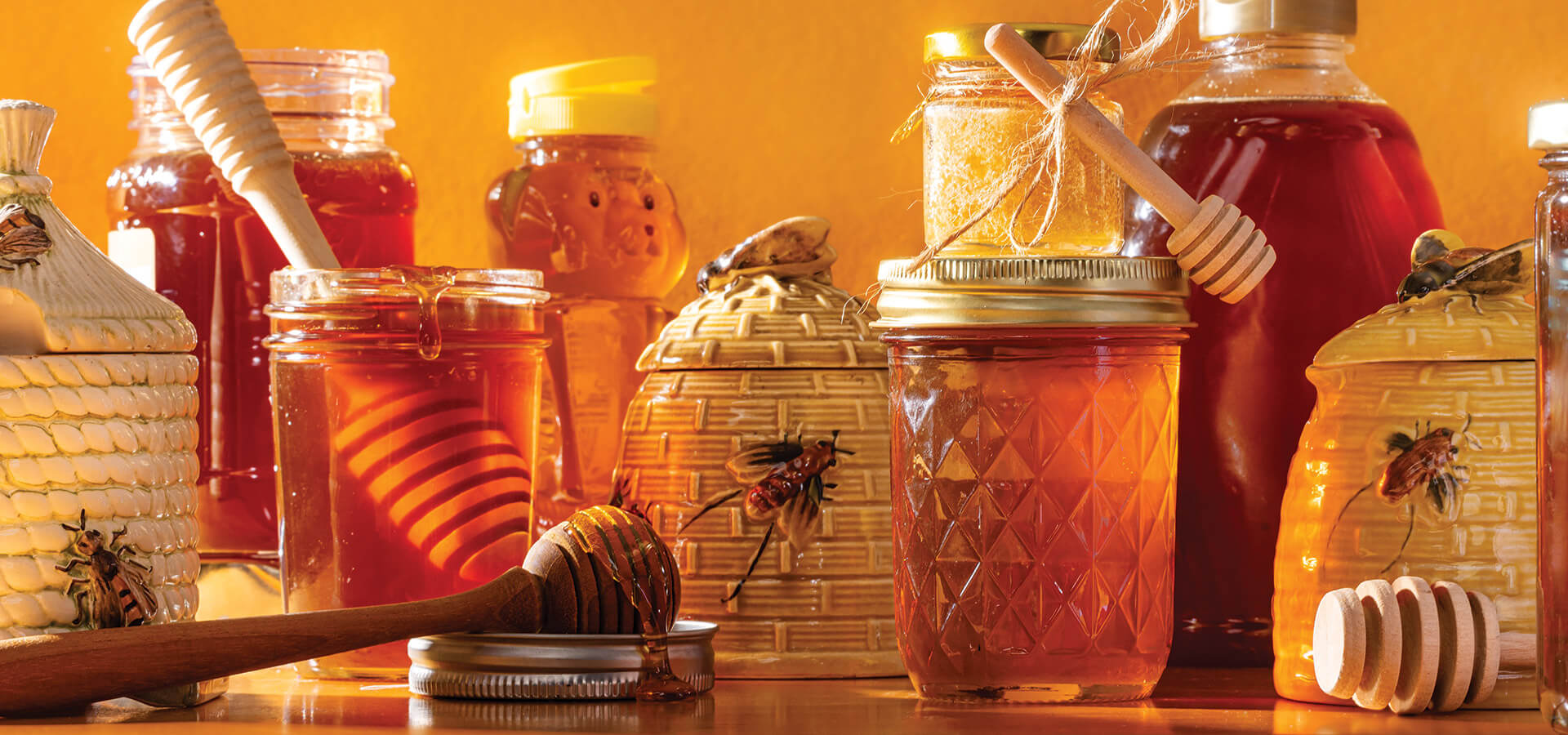 Jars of North Carolina honey