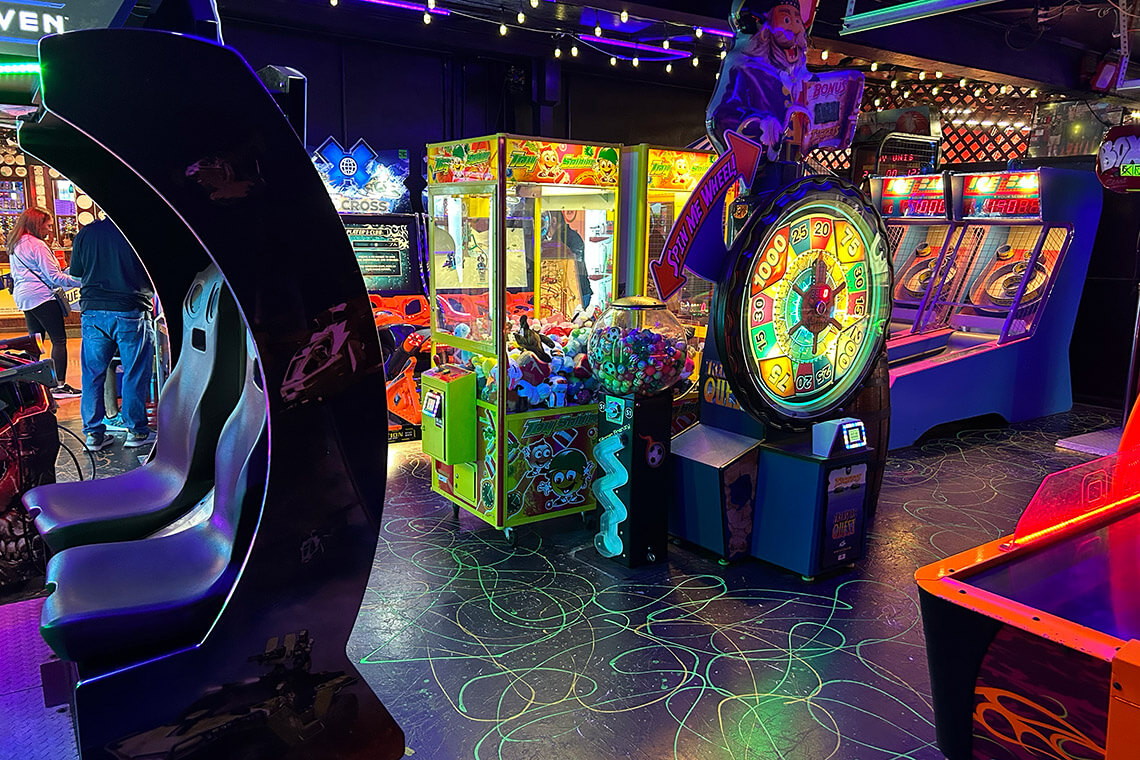 Arcade at Famous Brick Oven Pizzeria