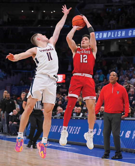 The NC State Wolfpack ACC basketball game against UVA.
