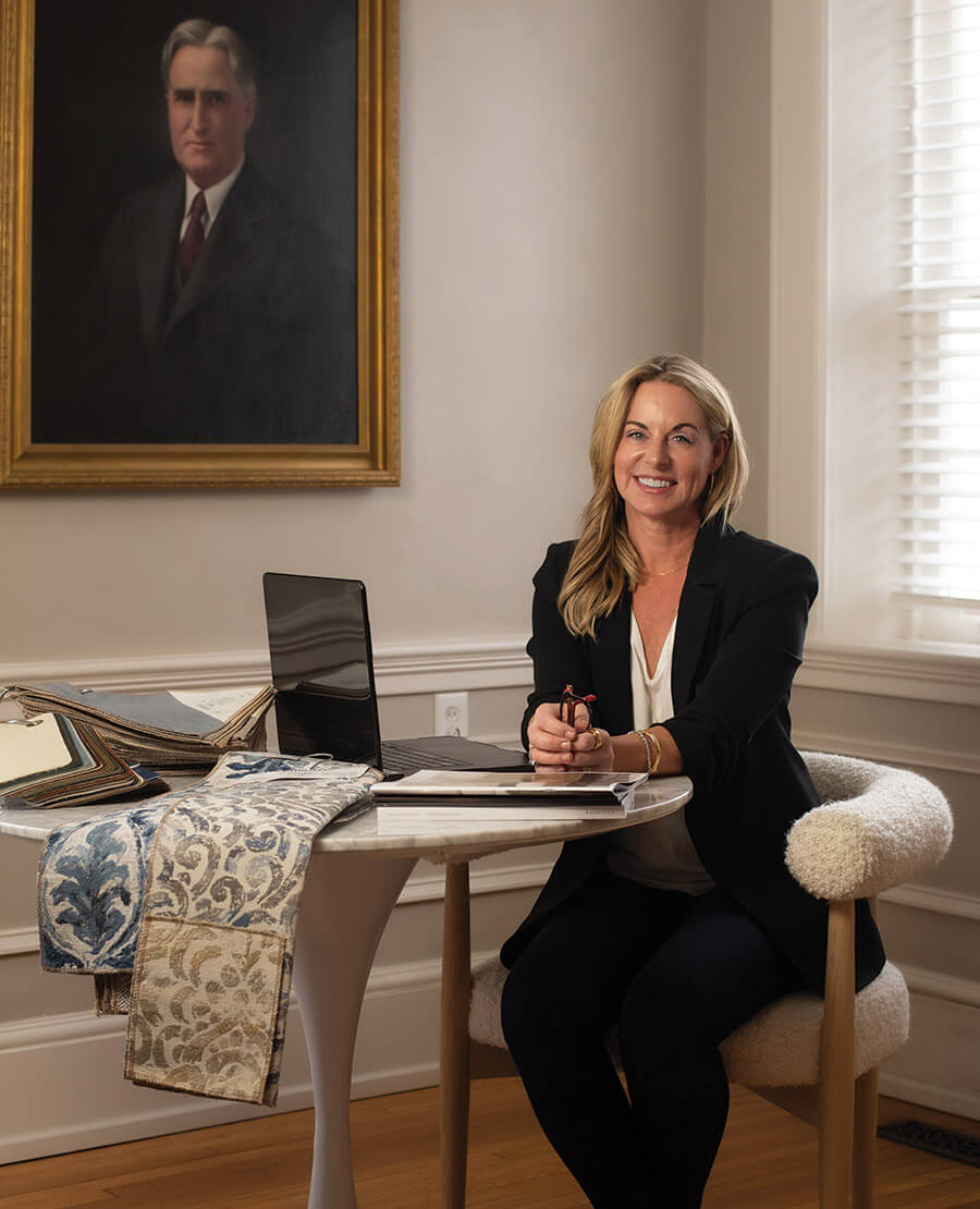 Anne-Lindsay Beall in the boardroom at Fairfield