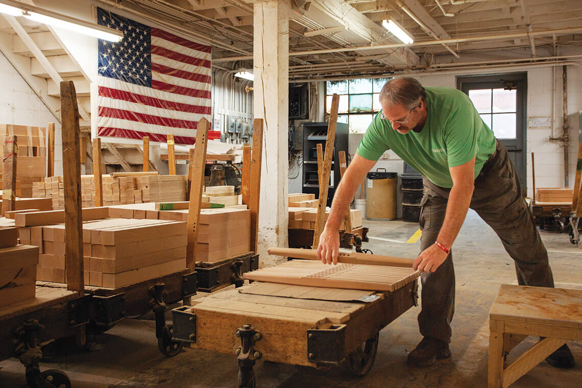 Greg Van Dyke at work at Fairfield