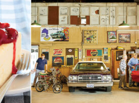 Cheesecake and vintage cars at Walnut Cove